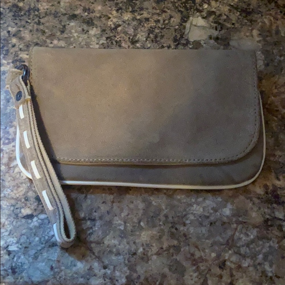 Proenza Schouler for Target Gray Suede Wristlet